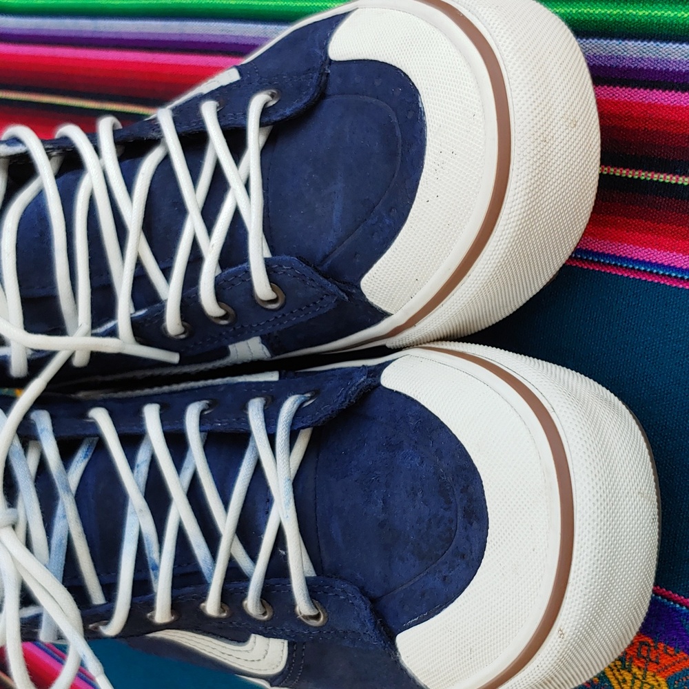 Vans Sk8-Hi MTE-2.0 DX Insulated Shoes Blue and Cream Men's 7 Women's 8.5 - Picture 7 of 17